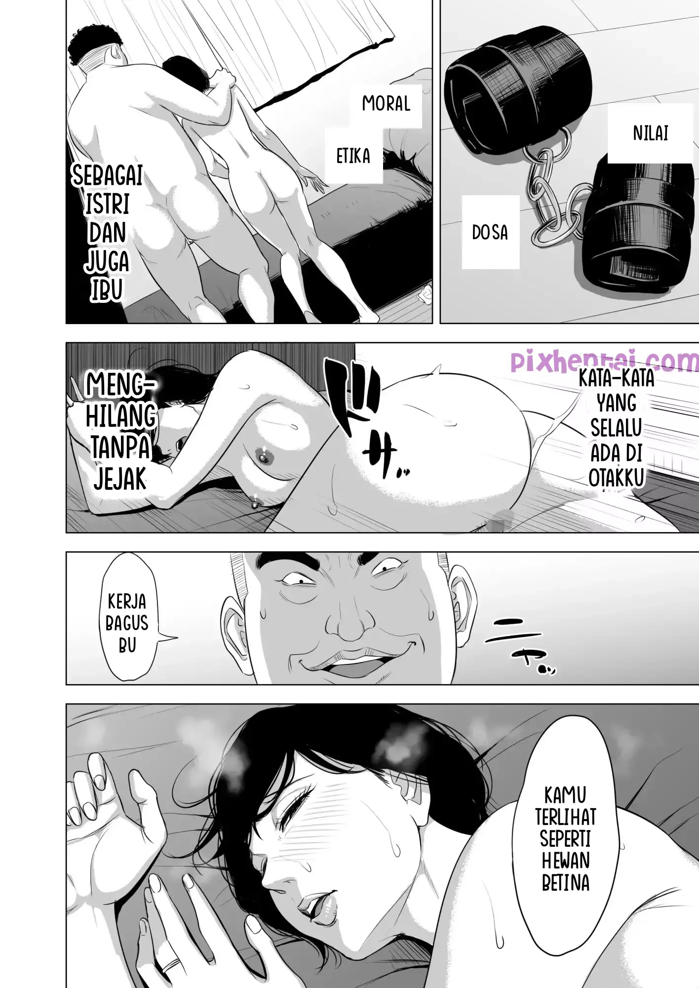 Komik hentai xxx manga sex bokep Haha no Tsutome Hikikomori Musuko no Seishori Dougu 65